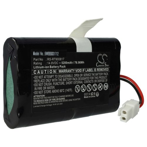 VHBW Battery for Rowenta RS-RT900817 - 5200 mAh, 14.8 V, Li-Ion