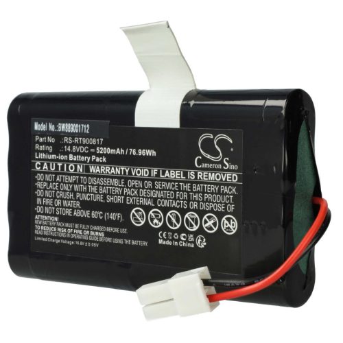 VHBW Battery for Rowenta RS-RT900817 - 5200 mAh, 14.8 V, Li-Ion