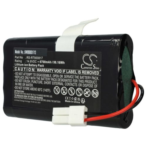 VHBW Battery for Rowenta RS-RT900817 - 6700 mAh, 14.8 V, Li-Ion