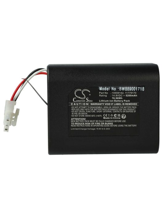 Akkumulátor Miele 11779170, 10559142 - 5200 mAh, 14,8 V, Li-Ion esetén