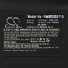 VHBW Battery for Miele 11779170, 10559142 - 6700 mAh, 14.8 V, Li-Ion