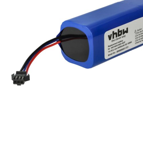 VHBW akkumulátor Proscenic M7 Pro, M8 Pro, Lydsto R1, Roidmi Eve Plus készülékekhez - 6400 mAh, 14,4 V, Li-Ion