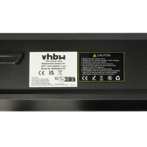 VHBW E-Bike Battery for NCM Miami and other models, Li-Ion, 48V, 17.5Ah, with charger