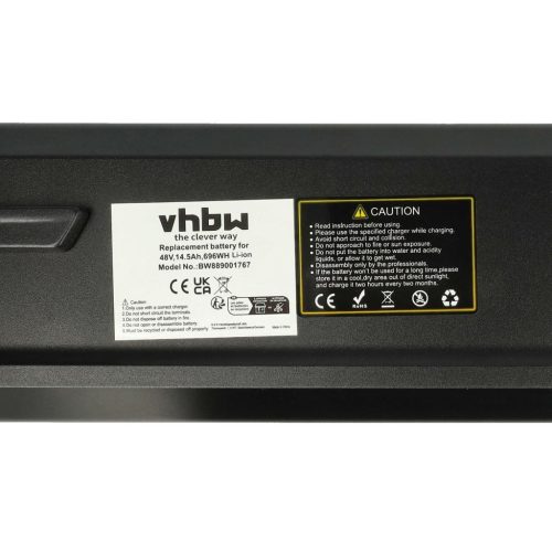 VHBW E-Bike Battery for NCM Miami and other models, Li-Ion, 48V, 14.5Ah, with charger
