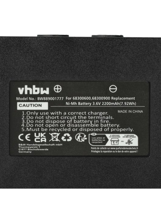 Abitron KH68300990 Ipari Távirányító Elem, EX2-22 - 2200mAh 3,6V NiMH