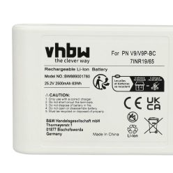 VHBW Battery for Dreame V9, V9P - 2500 mAh, 25.2 V, Li-Ion