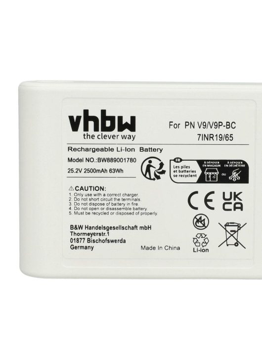 akkumulátor Dreame V9, V9P-hez - 2500 mAh, 25,2 V, Li-Ion