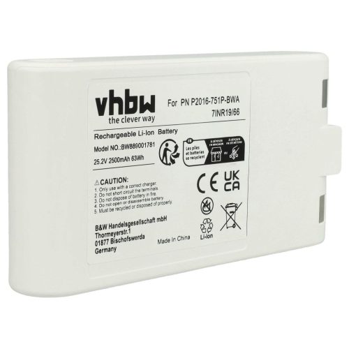 VHBW Battery for Xiaomi P2016-7S1P-BWA - 2500 mAh, 25.2 V, Li-Ion