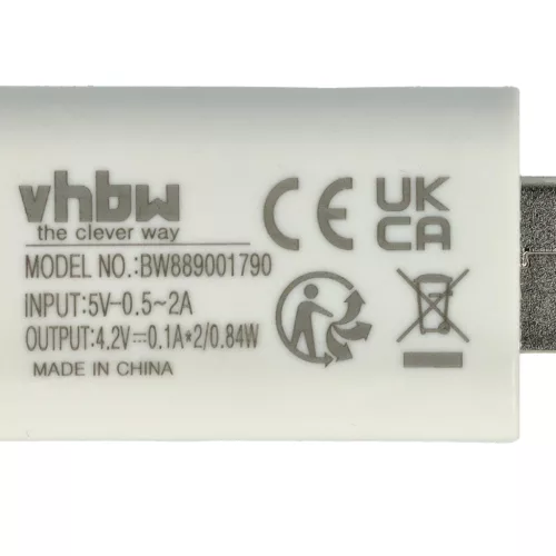 VHBW Dual USB Charger for CR425 Batteries - 4.2 V / 0.1 A
