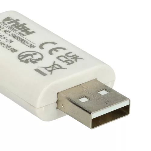VHBW Dual USB Charger for CR425 Batteries - 4.2 V / 0.1 A