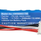 VHBW SumUp PS-GB-18650-026H Card Reader Battery - 3350 mAh 3.7 V Li-Ion