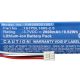 Babafigyelő elem a Philips 1S1PBL1865-2.6-hoz - 2600 mAh 3,7 V Li-Ion