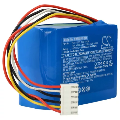 VHBW CubCadet Lawn Mower Battery 753-11203, 725-14826, 725-14827, 725-18426 - 3200 mAh 18.5 V Li-Ion
