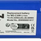 VHBW Battery for Blaupunkt D071-INR-CH-4S1P, 6.60.40.02-0 - 3200 mAh, 14.4 V, Li-Ion