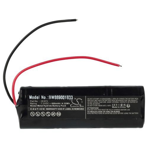 VHBW Alarmanlagen Akku Telenot 35 973 - 600 mAh 7,2 V NiMH