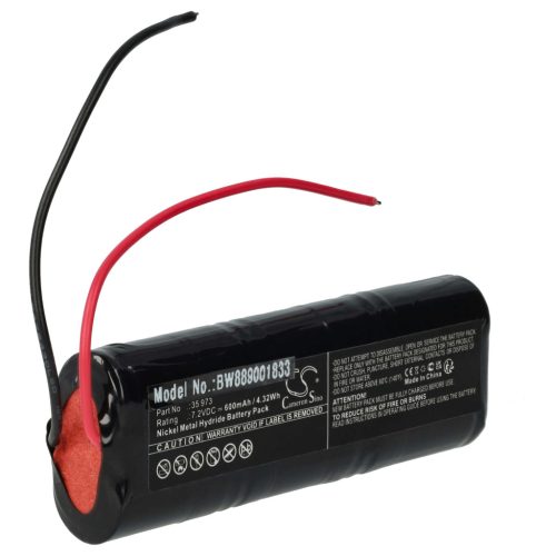 VHBW Alarmanlagen Akku Telenot 35 973 - 600 mAh 7,2 V NiMH