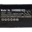 VHBW Alarmanlagen Akku Telenot 35 973 - 600 mAh 7,2 V NiMH