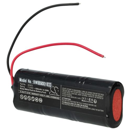 VHBW Alarmanlagen Akku Telenot 35 973 - 600 mAh 7,2 V NiMH