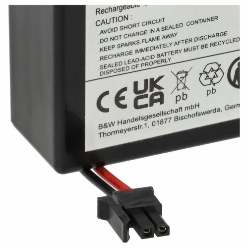 VHBW Akku MP0.8-12H - 800 mAh 12 V AGM