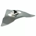 VHBW MTD MRK7003A, MRK6101A 2x Blade - Stainless Steel, Silver