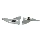 VHBW MTD MRK7003A, MRK6101A 2x Blade - Stainless Steel, Silver
