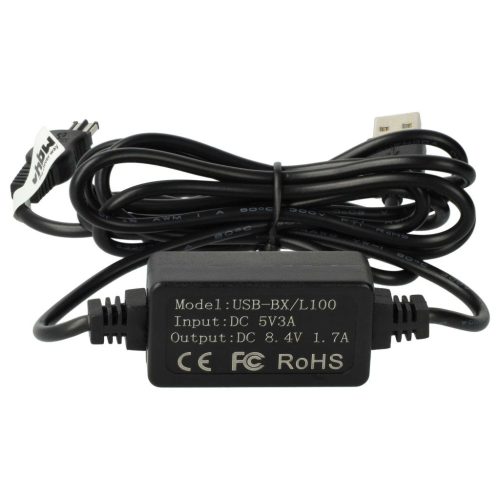 VHBW USB power supply AC-L10AC-L100AC-L10AAC-L15AAC-L15BAC-L10BAC-L15 for camera, 8.4 V 1.7 A