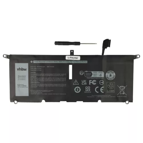 VHBW Notebook Battery for Dell H754V, DXGH8, 0V48RM, 0H754V, HK6N5, DGV24 - 4400 mAh 7.6 V Li-Polymer