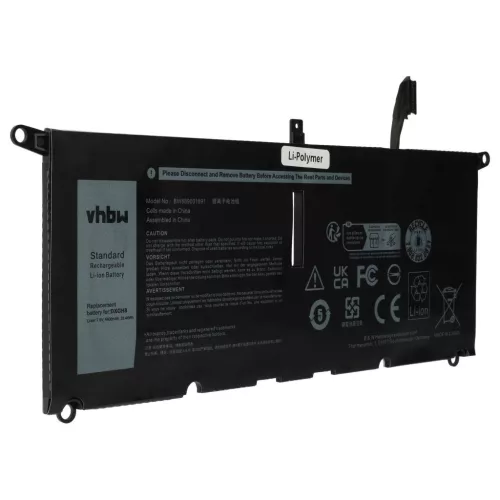 VHBW Notebook Battery for Dell H754V, DXGH8, 0V48RM, 0H754V, HK6N5, DGV24 - 4400 mAh 7.6 V Li-Polymer