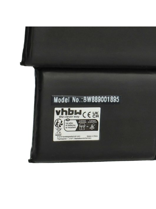 Notebook akkumulátor  Apple A2519-hez - 3800 mAh 11,74 V Li-polimer, fekete