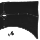 VHBW AEG 5027456700/2 Aktívszén Szűrő - 28 x 13,3/9,5 x 2,6 cm