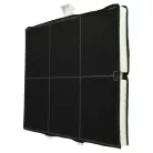 VHBW Bosch DHZ5135 Active Carbon Filter - 25.5 x 22.5 x 2.3 cm