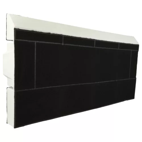VHBW Balay 0434229 Activated Carbon Filter for Bosch Cooktop - 39.8 x 19.6/17.4 x 2.9 cm