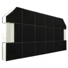 VHBW Bosch DHZ3300 Active Carbon Filter - 49.6 x 23 x 3 cm