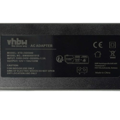 VHBW Hálózati adapter Kärcher, Campingaz, Dometic Waeco, Mobicool eszközökhöz - 120 W