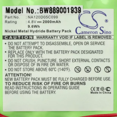 VHBW Vezetékes telefon akku GP T111-hez - 2000 mAh 4,8 V NiMH