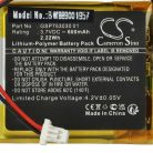 VHBW Vezeték nélküli fejhallgató akku a JBL GSP753030 01 - 600 mAh 3,7 V Li-polymer