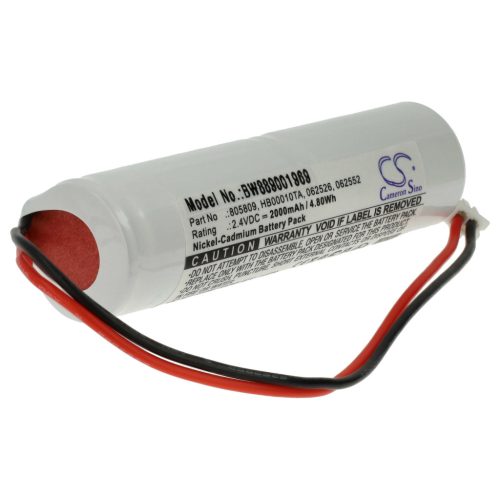 VHBW Notbeleuchtung Akku Legrand 062552, 062526, HB00010TA, 805809, 061092 - 2000 mAh 2,4 V NiMH