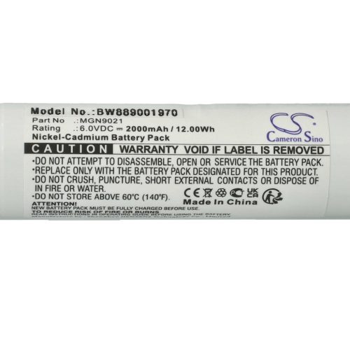 VHBW Notbeleuchtung Akku NX MGN9021 - 2000 mAh 6 V NiCd