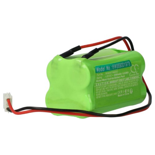 VHBW Vészvilágítás Akkumulátor ABM NIMHHT4820Q - 2000 mAh 4,8 V NiMH
