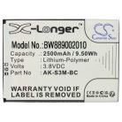 VHBW Senior mobile phone battery for Emporia AK-S3M-BC - 2500 mAh 3.8 V Li-polymer - Smartphone battery