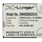 VHBW Senior mobile phone battery for Emporia AK-S3M-BC - 2500 mAh 3.8 V Li-polymer - Smartphone battery