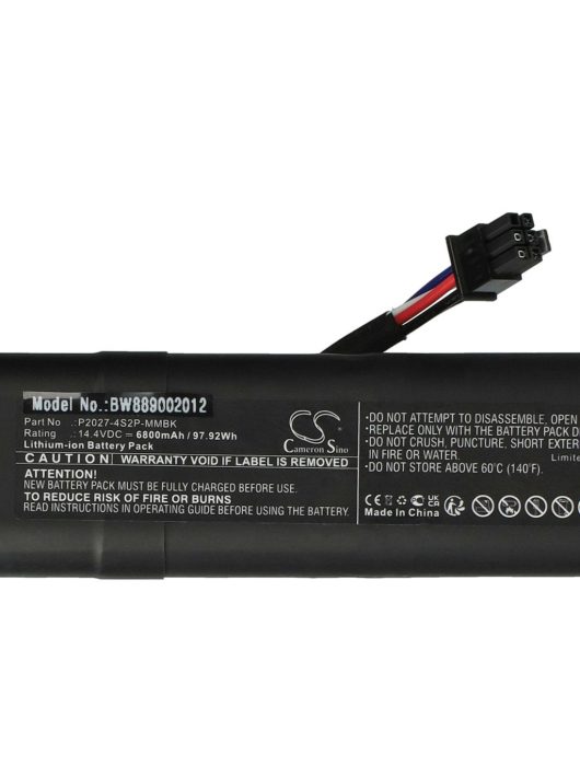 Akkumulátor Xiaomi P2027-4S2P-MMBK-hoz - 6800 mAh, 14,4 V, Li-Ion