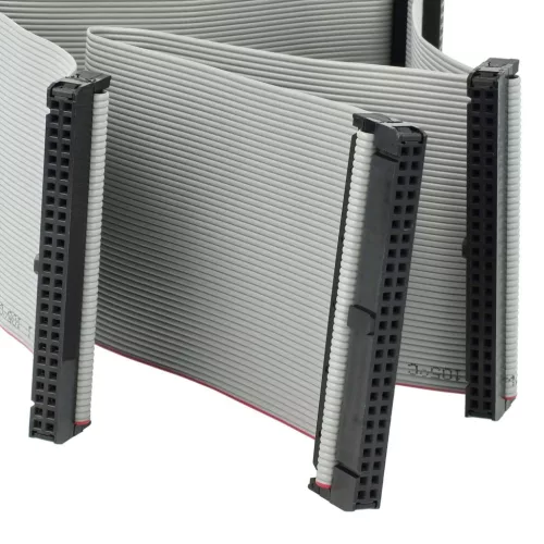VHBW SCSI Flat Ribbon Cable - 5 pcs, 50 Pin, 50 cm