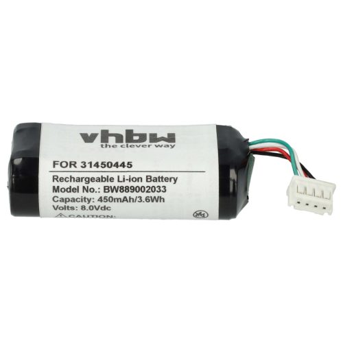 VHBW Mobil PC Akku Volvo 31450445 - 450 mAh 8 V Li-Ion