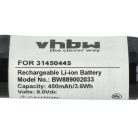 VHBW Mobil PC Akku Volvo 31450445 - 450 mAh 8 V Li-Ion