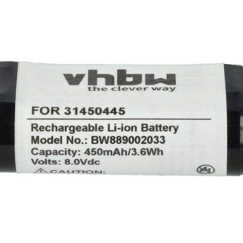 VHBW Mobil PC Akku Volvo 31450445 - 450 mAh 8 V Li-Ion