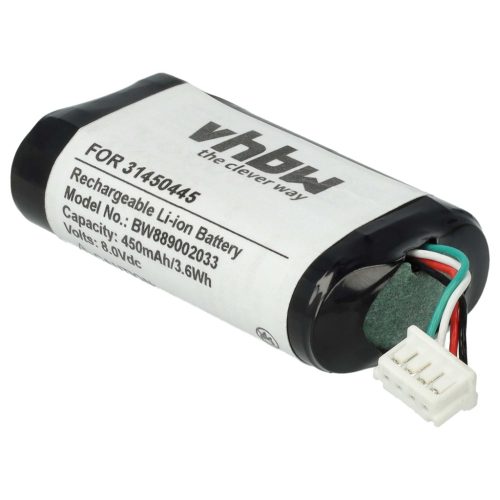 VHBW Mobil PC Akku Volvo 31450445 - 450 mAh 8 V Li-Ion