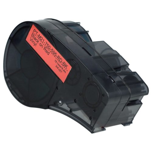 VHBW Brady M21-750-595-RD-BK Címkeszalag, 19,05 mm, Fekete-Piros