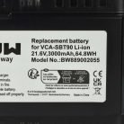 VHBW Samsung DJ96-00221A, VCA-SBT90E, VCA-SBT90 Akku - 3000 mAh, 21,6 V, Li-Ion
