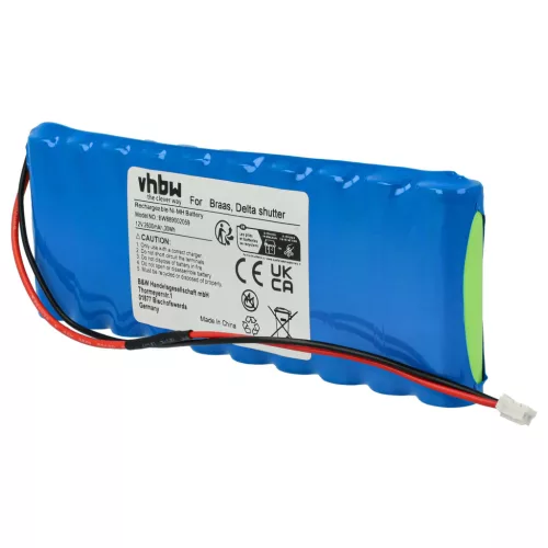 VHBW Gate Opener Battery Baier, Delta, Braas - 2600 mAh 12 V NiMH